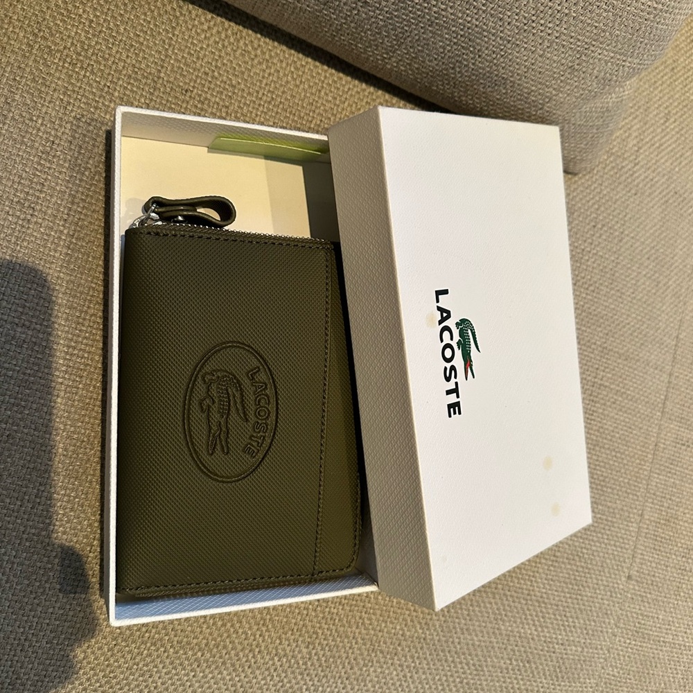 Lacoste Olive Green Key Holder